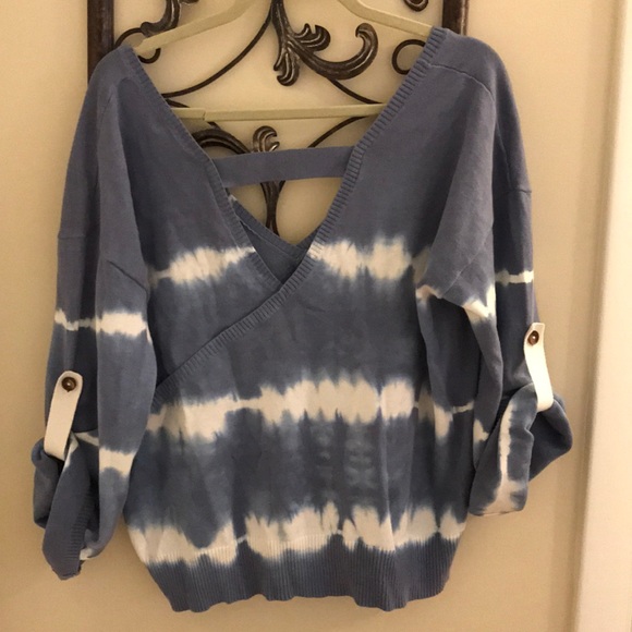 Tie dyed V neck sweater. Fate sold by VICI - Picture 4 of 5